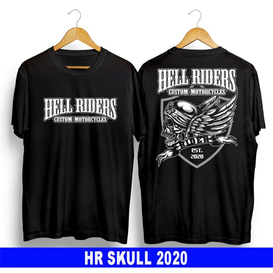 Kaos murah Kaos distro murah baju  distro pria t-shirt murah combed30s hell rider custom