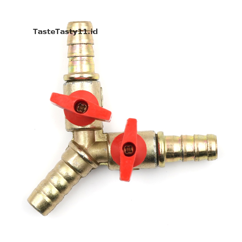(TasteTasty) Katup 3 Arah Bentuk Y 3 / 8 &quot;10mm Bahan Kuningan Untuk Bahan Bakar / Gas / Minyak