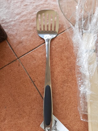 Sutil Spatula Lubang Susuk Stainless Steel Murah Tebal Panjang 34 Cm Tipe C