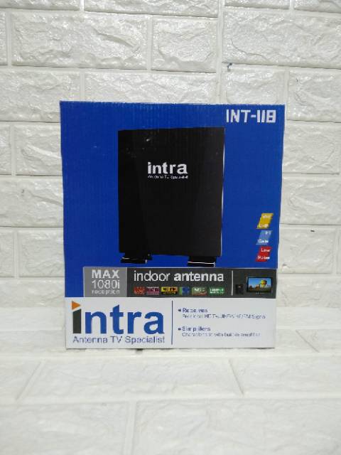 ANTENA DIGITAL TV INDOOR OUTDOOR INTRA INT-118 / 119  FREE KABEL 10M