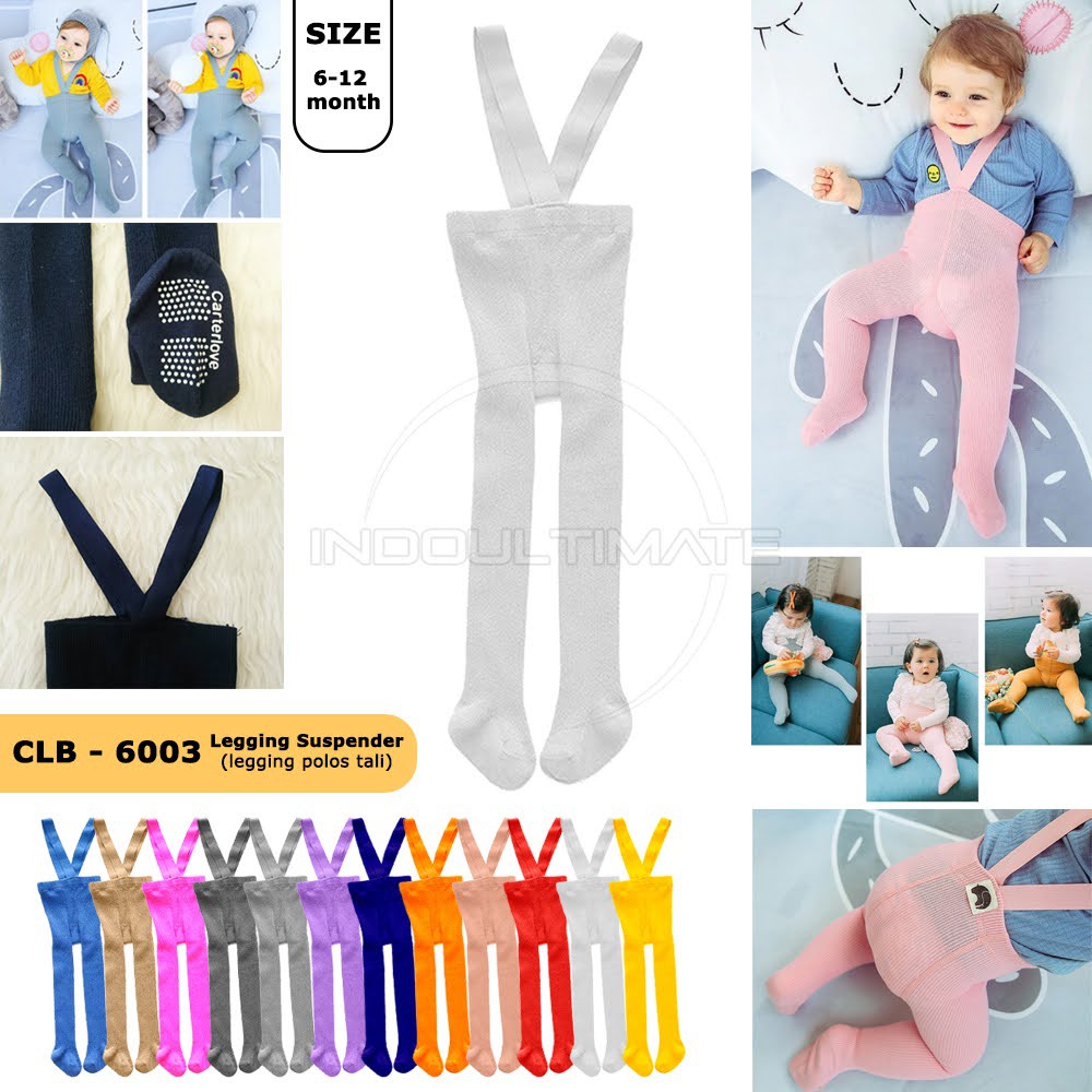 CLB-6003 Legging Bayi Kaki Tutup Leging Celana Panjang Bayi Kaki Tutup Celana Legging Suspender