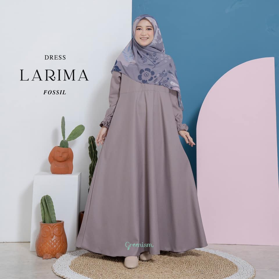 Larima Dress || Gamis Syari ToYobo By greenism