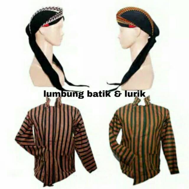 Surjan lurik + blangkon | baju adat jawa