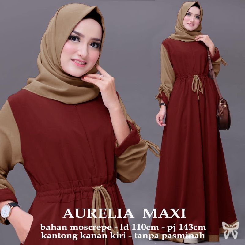 Baju Gamis Muslim Terbaru 2020 2021 Model Baju Pesta Wanita kekinian Bahan ceruty pesta mewah remaja