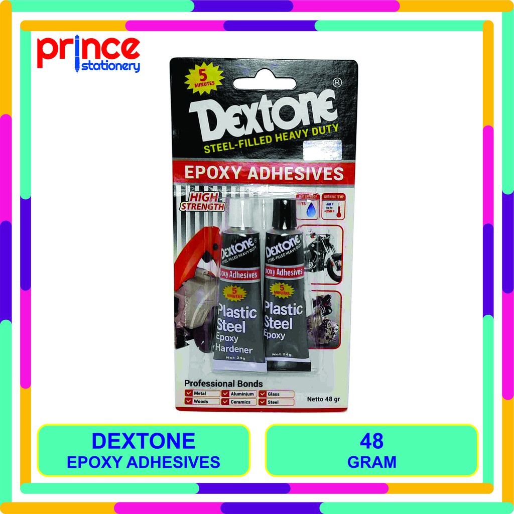 

DEXTONE EPOXY ADHESIVES 5 MINUTES / LEM BESI DEXTONE 5 MENIT 48 GR