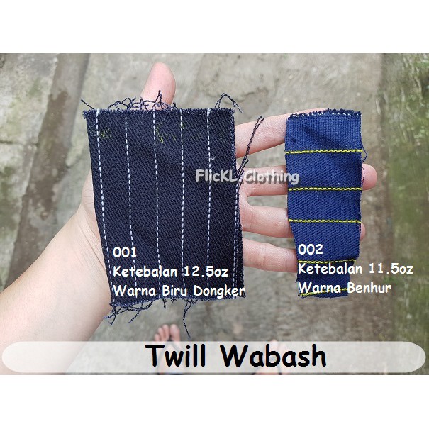 Bahan Kain Twill Wabash Jeans Denim Jeans Wabash Denim Wabas