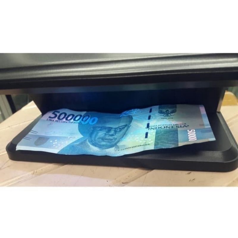 ECOMAC LED 50 Money Detector Uang Rupiah - Lampu UV Deteksi uang palsu