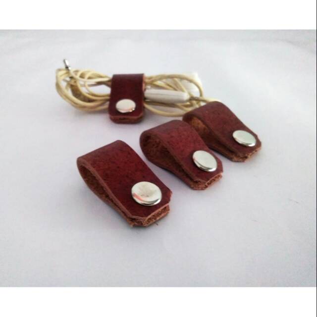 Klip kabel kulit asli