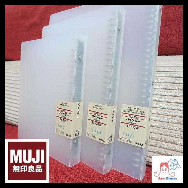 

BEST SELLER !!! MUJI FILES & FOLDERS - PP FILE BINDER - TRANSPARAN TERLARIS