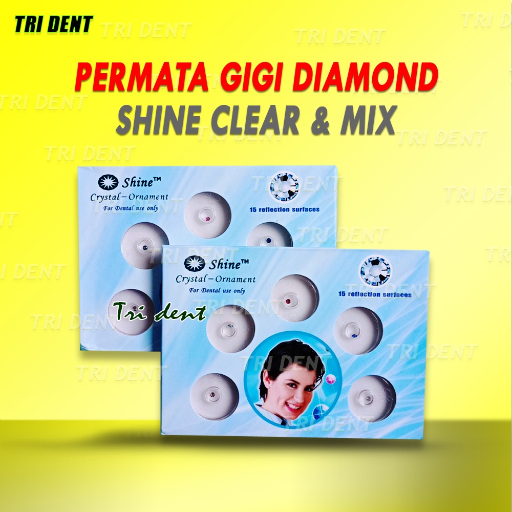 Jual Permata Gigi Diamond Shine Mix Dan Clear | Shopee Indonesia