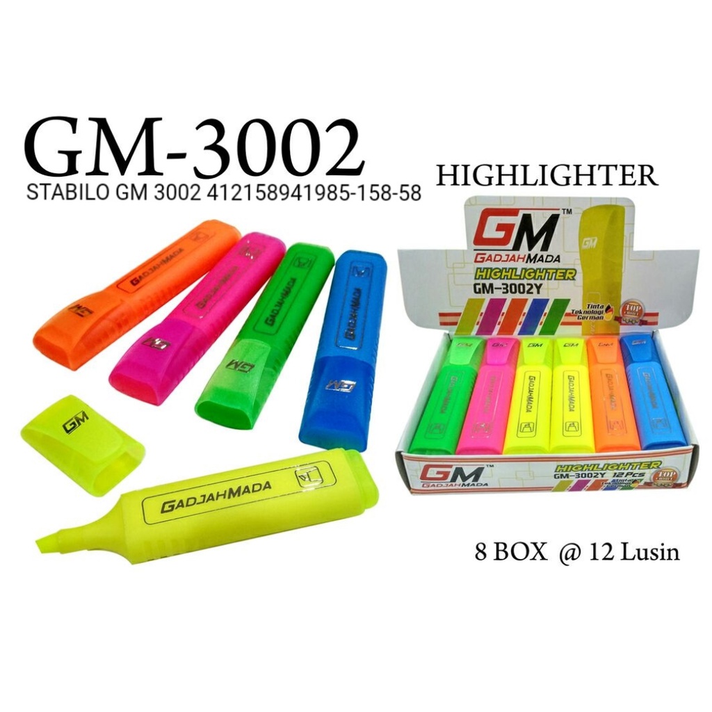 

Highlighter Stabilo merk GM 3002
