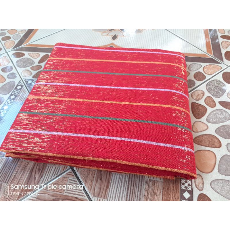 TENUN LURIK MIX EMAS TENUN JEPARA MURAH LURIK JOGJA