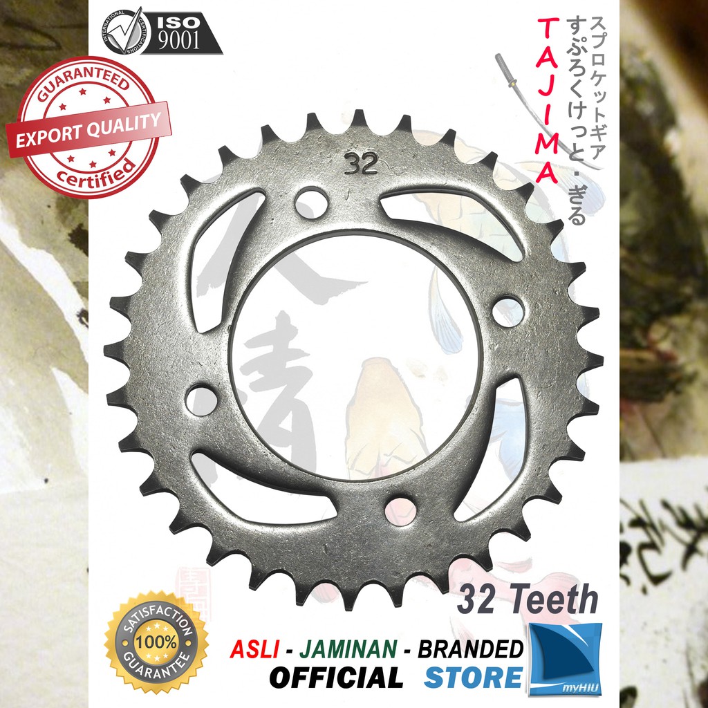 Gigi Tarik 28T~ 38T YAMAHA Force FI - Injection Gir Belakang - Rear Sprocket Gear TAJIMA