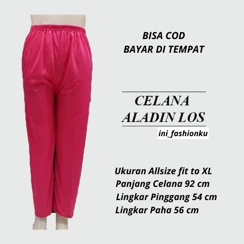 CELANA SANTAI ALADIN PANJANG LOS ALL SIZE STANDART BB 43-65 KG / CELAMIS LOS / DALAMAN GAMIS / CELANA PANJANG HARIAN WANITA / CELANA SANTAI WANITA BISA COD