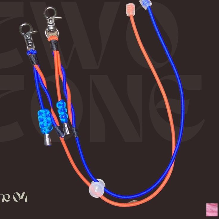 Terlaris.. Strap Mask Touw Two Tone Colors Hijab Conector | Kalung Masker Hijab