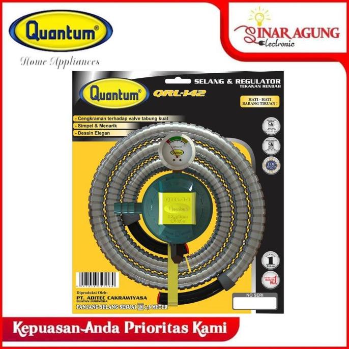 SALE NOW QUANTUM SELANG REGULATOR QRL142 / QRL 142 / QRL-142 - ORIGINAL PENGIRIMAN CEPAT
