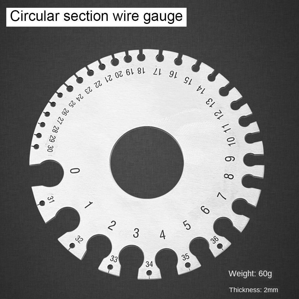 TOP Alat Ukur Pengukur Ketebalan Kawat Non Besi Dan Metal High Quality Round Diameter Gage