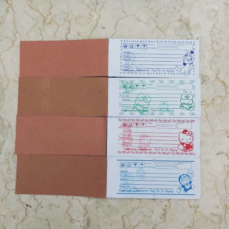 

Label kiriman olshop isi 50 lembar