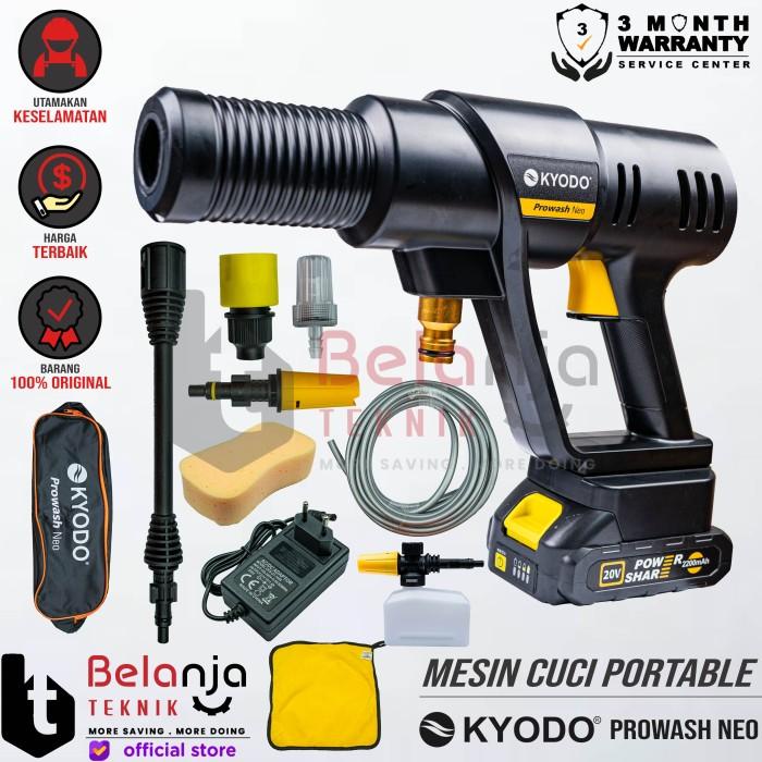 Cleaner Kyodo Prowash Neo Mesin Cuci Portable Jet Cleaner Baterai Cordless 20V