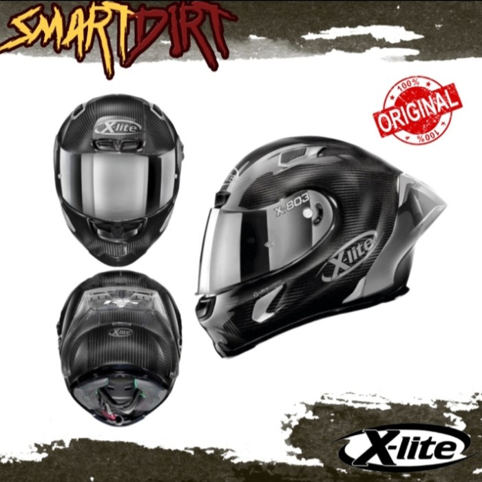 HELM MOTOR X-LITE X803 RS ULTRA CARBON SILVER EDITION 044 X-LITE ORI