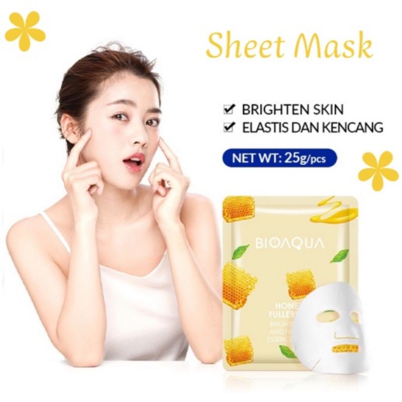 BIOAQUA SHEET MASK HYDRATING ESSENCE (☑️BPOM) - BRIGHTENING MOISTURIZING SKIN CARE MASKER WAJAH - FACE MASK BRIGHTENING - MOISTURIZER