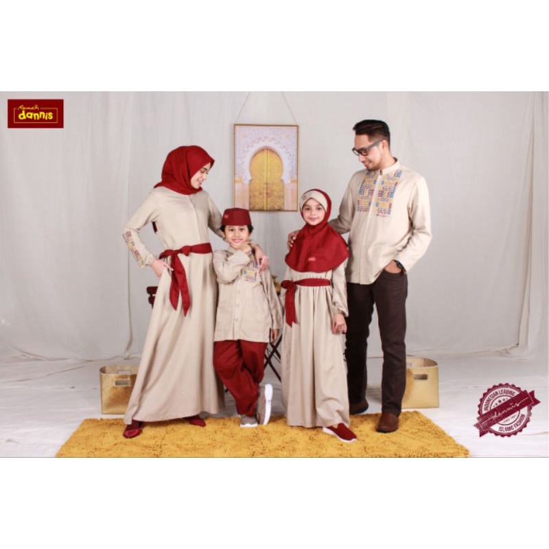 Terbaru Sarimbit DANNIS D' Antalya Gamis Koko Couple Baju Keluarga
