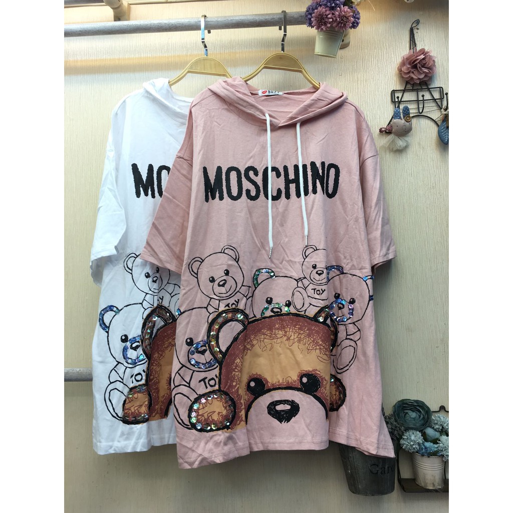 Kaos Hoodie Moschino