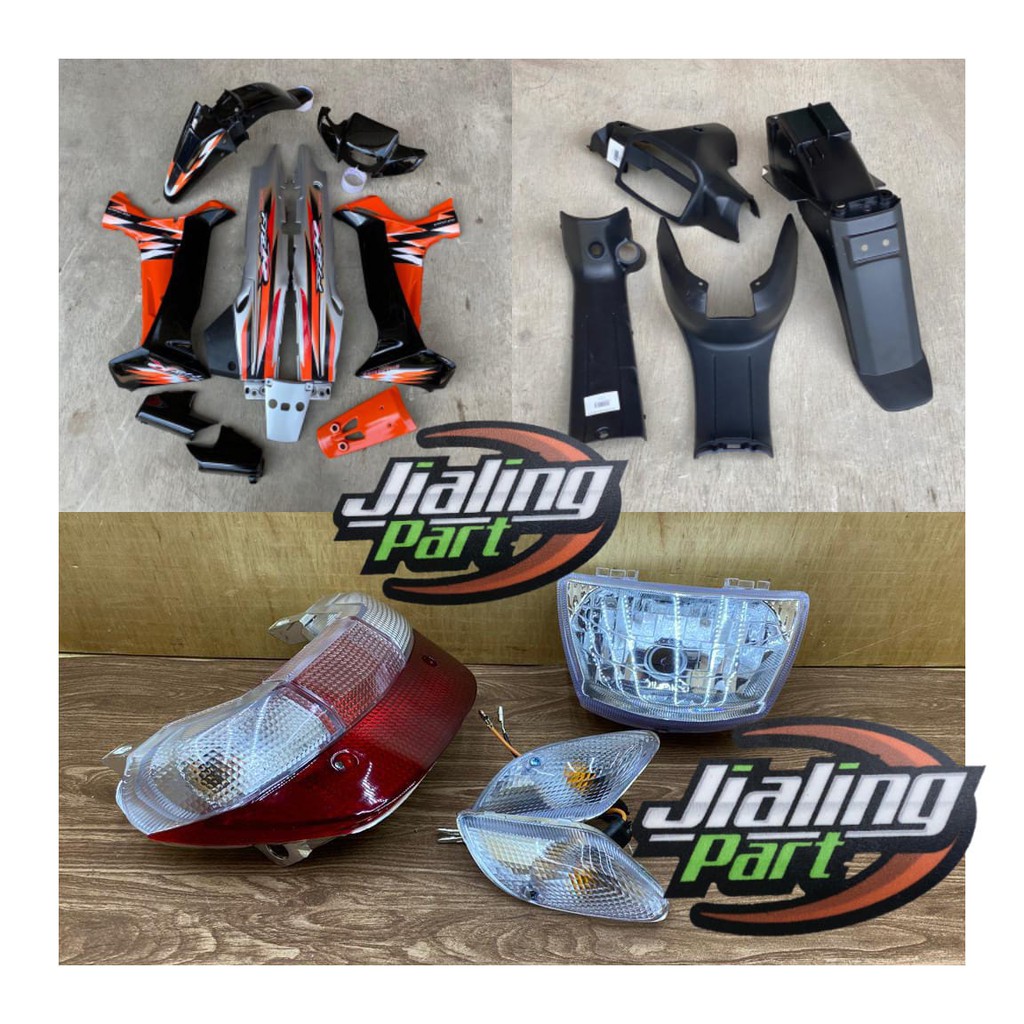 Paket full set body Yamaha fiz r orange silver cover body halus fizr body kasar f1zr set lampu Fiz R