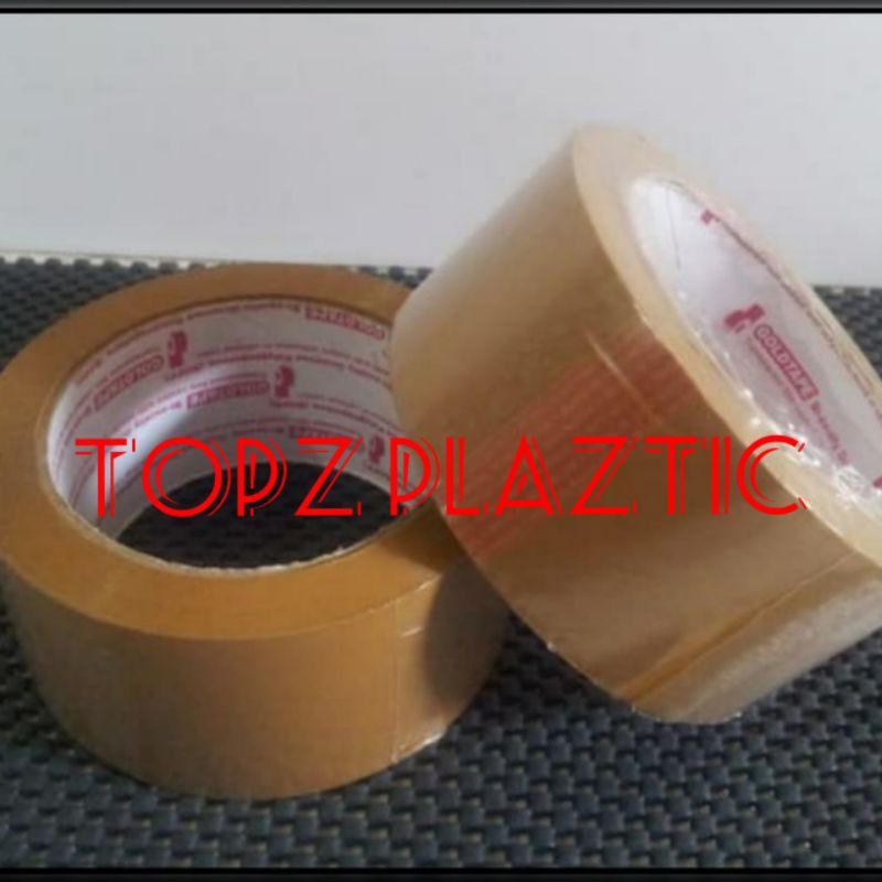 

Lakban Goldtape Core Merah /roll/pcs COKLAT