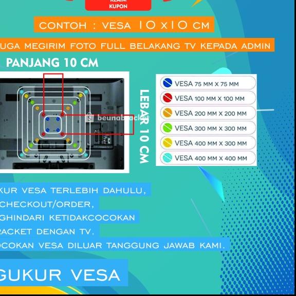 ← Bracket Tv Braket Tv Breket Tv 40 32 42 29 24 21 Inch Led Lcd 17 - 42 Inci Bisa Kanan Kiri Nunduk 