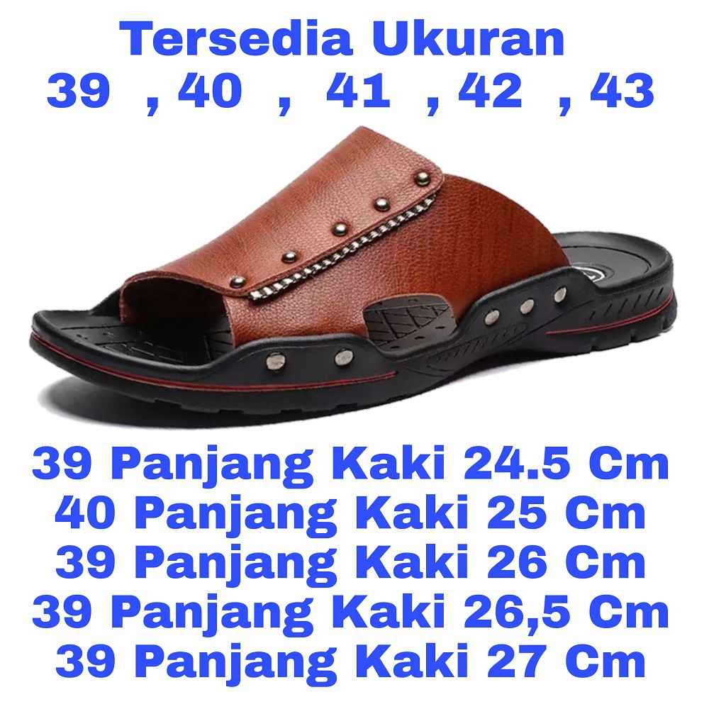 LUTTON - sandal pria kuat dan awet - SANDAL SLOP RESLETING