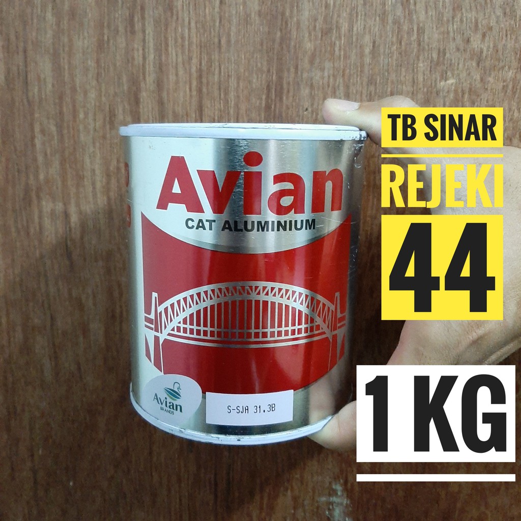 Avian Cat Minyak Aluminium 1 Kg 0 75 Liter Silver Bronze Perak Cat Besi Alumunium Paint Shopee Indonesia