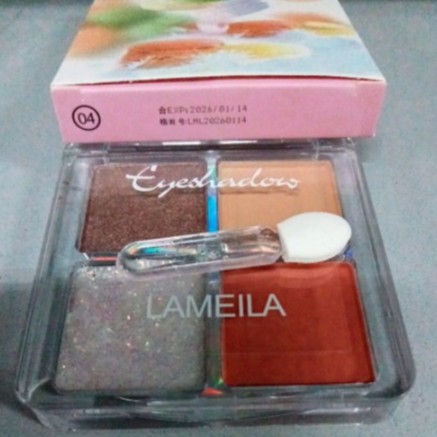 LAMEILA 4 Color Avocado Eyeshadow Disk Matte / Shimmer Fruit Eyes DJ 3049