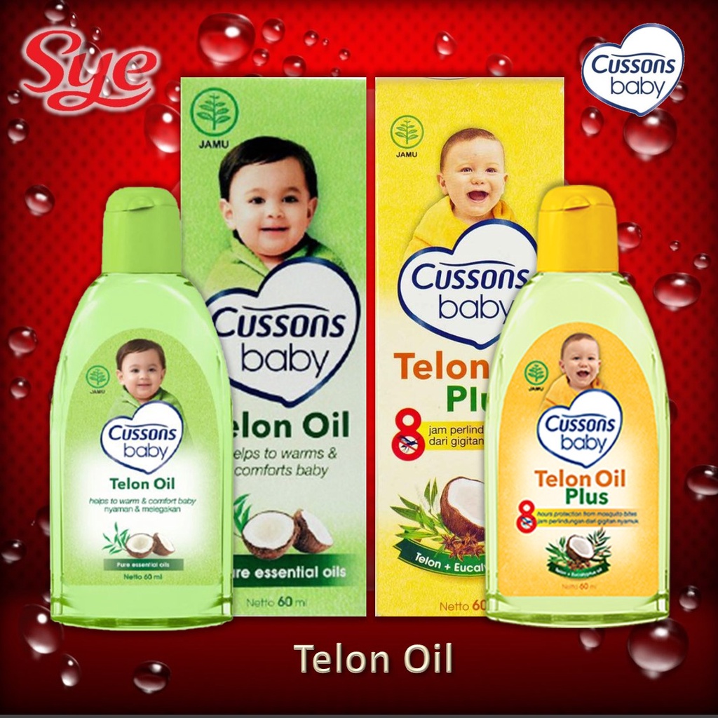 BPOM CUSSONS BABY TELON OIL PLUS 60ML / CUSSONS MINYAK TELON BAYI / SYE