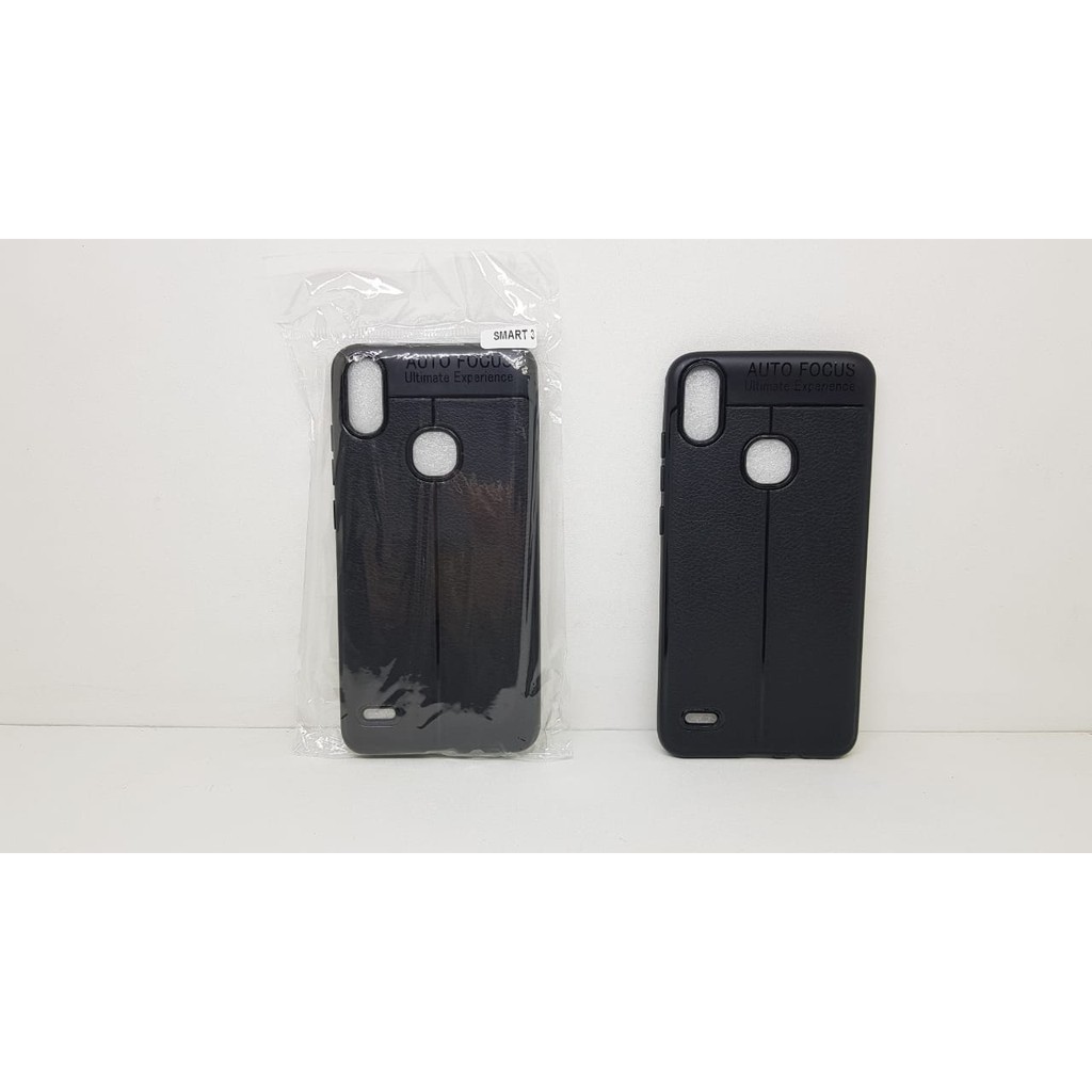 Auto Fokus Infinix Smart 3 6.2 inchi Leather Soft Case Infinix Smart 3 AUTOFOCUS Motif Kulit Jeruk