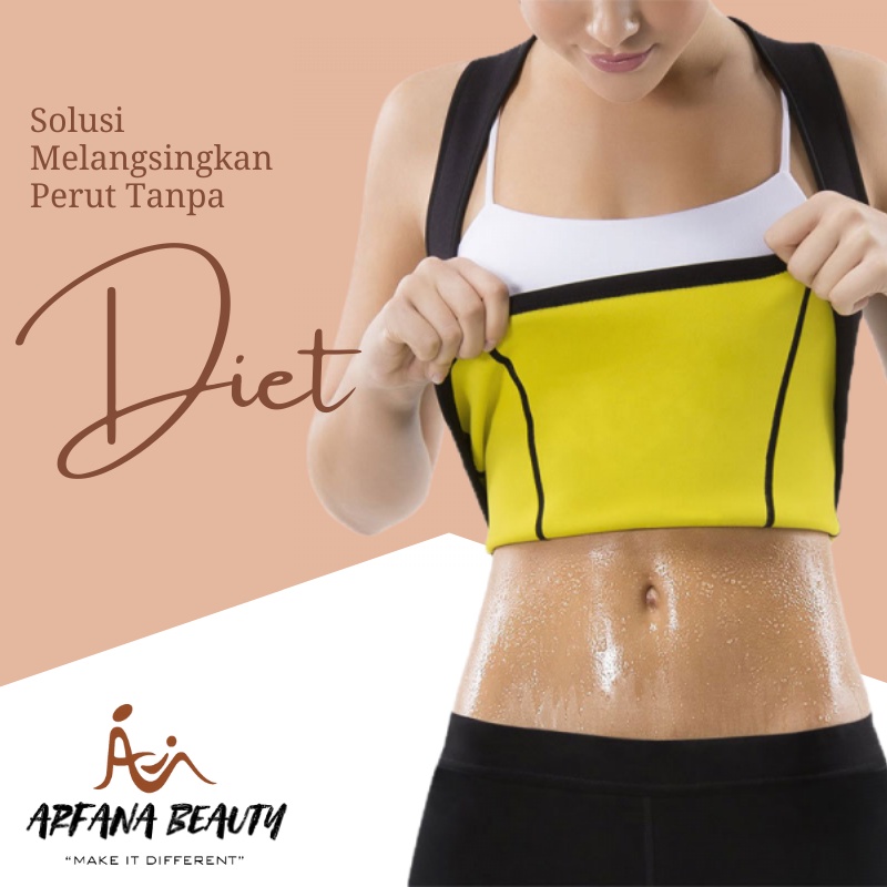 Kaos Olahraga Gym Korset Pembakar Lemak Cami Hot Shapers Slimming Vest Korset  Pelangsing Perut