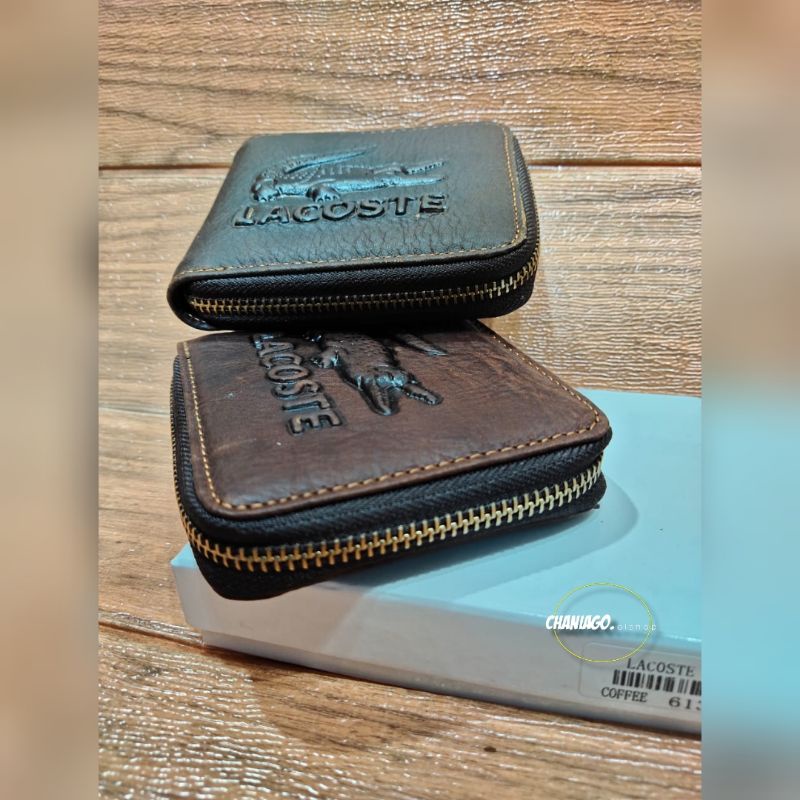 Dompet kulit asli pria Resleting