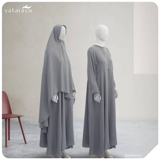 HILYAH GAMIS SET (GREY)