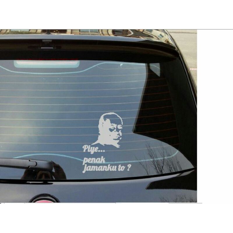 Stiker Pie Enak Jamanku To Soeharto Kata Kalimat Lucu Humor Truk Mobil