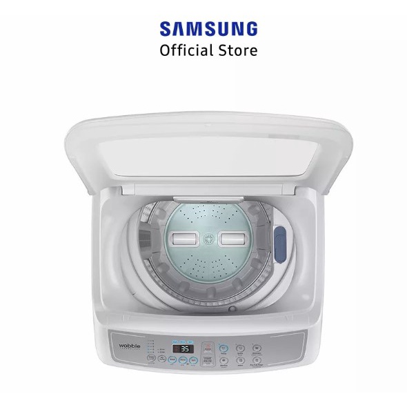 Samsung Mesin Cuci 1 Tabung 9Kg Anti Lilit WA90H4200 Top Load 90H4200