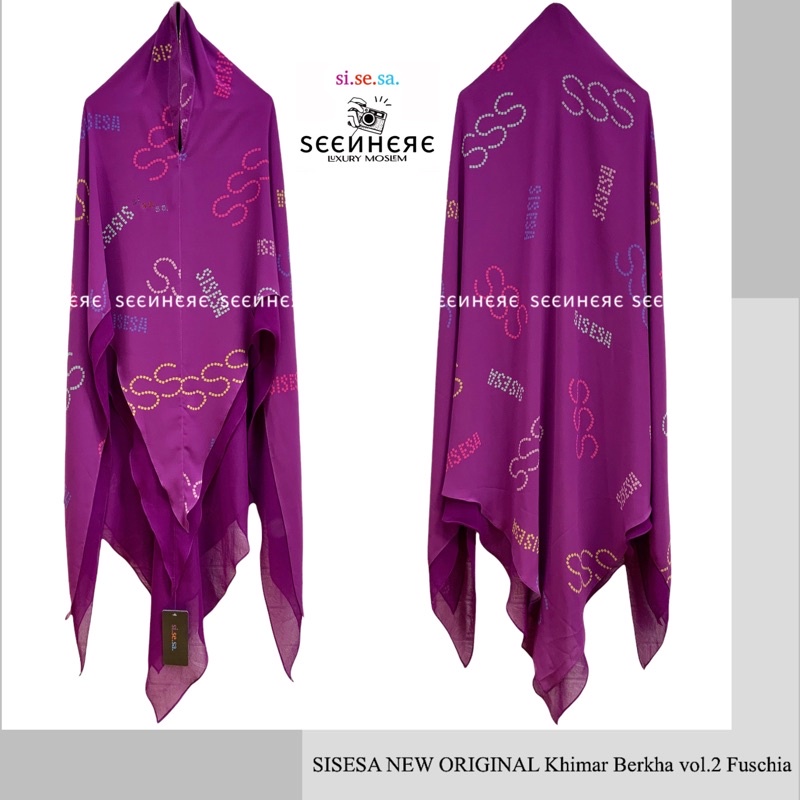 SISESA NEW ORIGINAL GUARANTEED - Khimar Berkha Vol.2 Purple