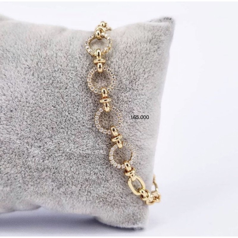 gelang lapis emas zircon italy