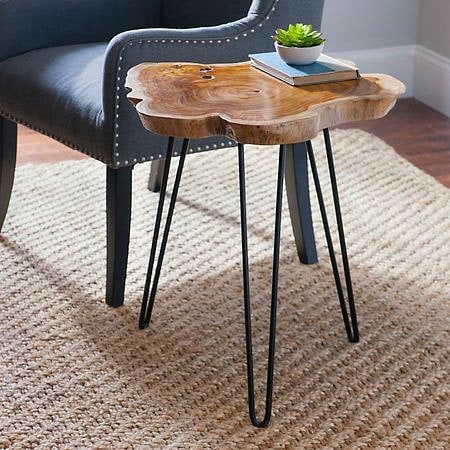 Meja kopi tamu pojok teras rumah sudut kamar tidur aesthetic / meja akar kayu jati