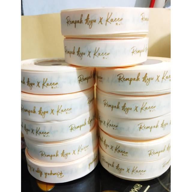 

Sablon label pita gosgrain termurah