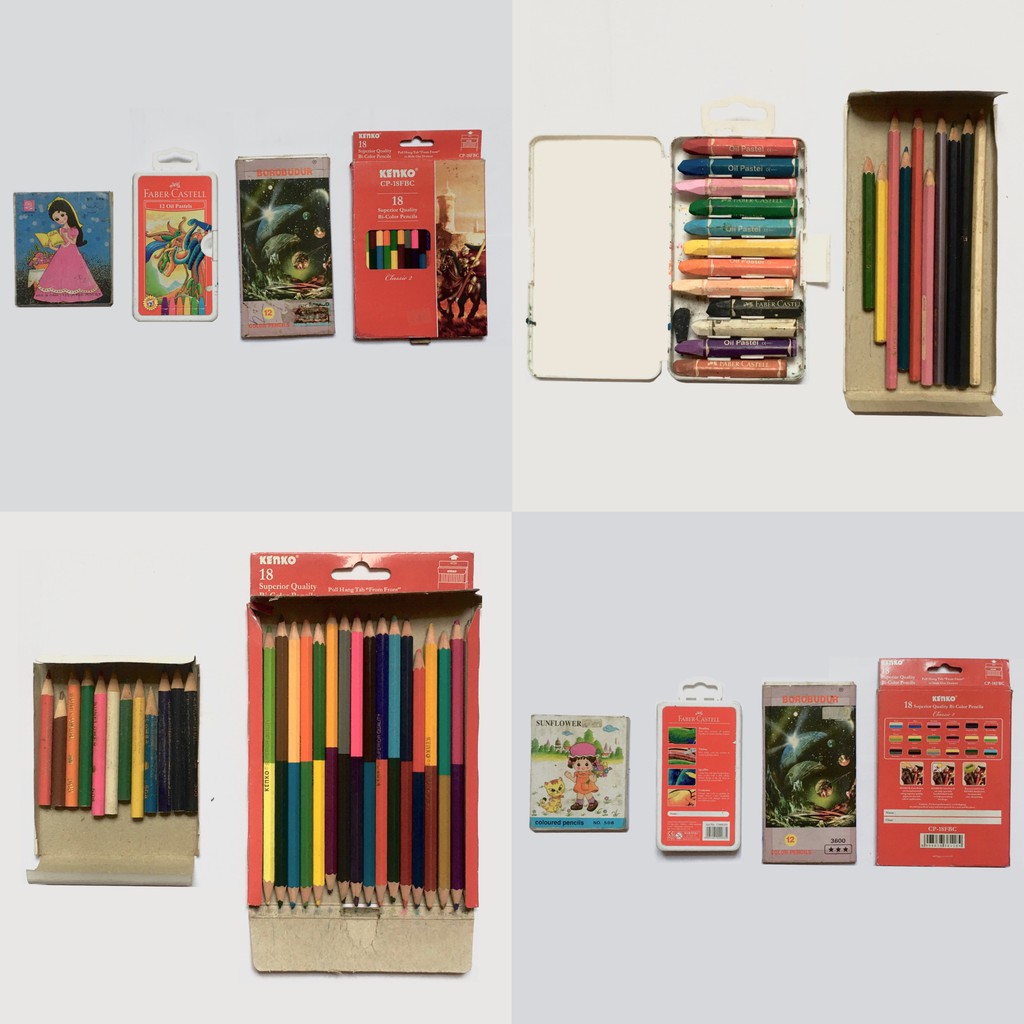

Alat Mewarnai Superior Quality Merk Kenko, Faber Castell, Sunflower, Borobudur