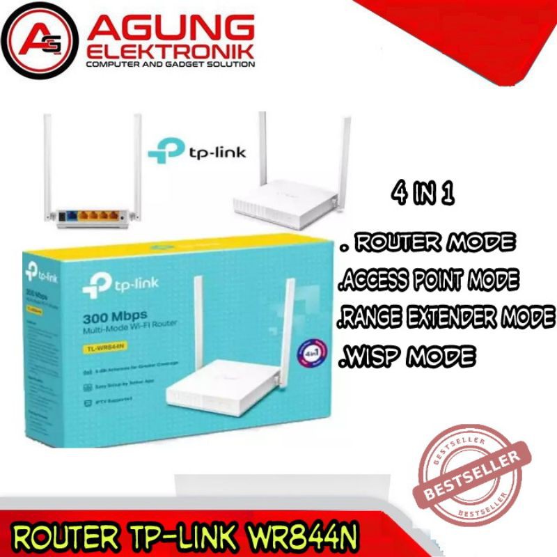 TP-LINK TL-WR844N Multi-Mode Wi-Fi Router [300 Mbps]