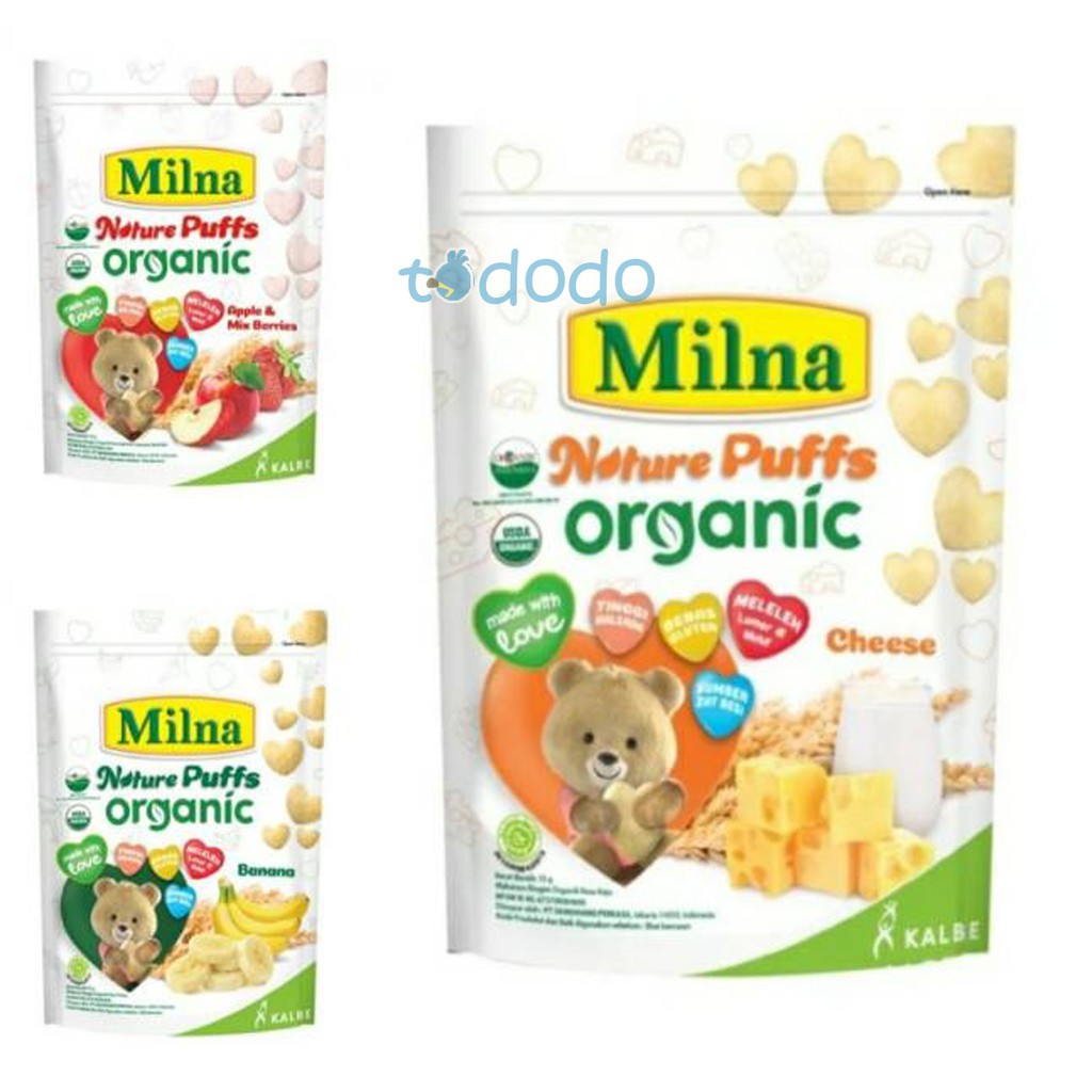 Milna Nature Puff 15gr - Snack Bayi