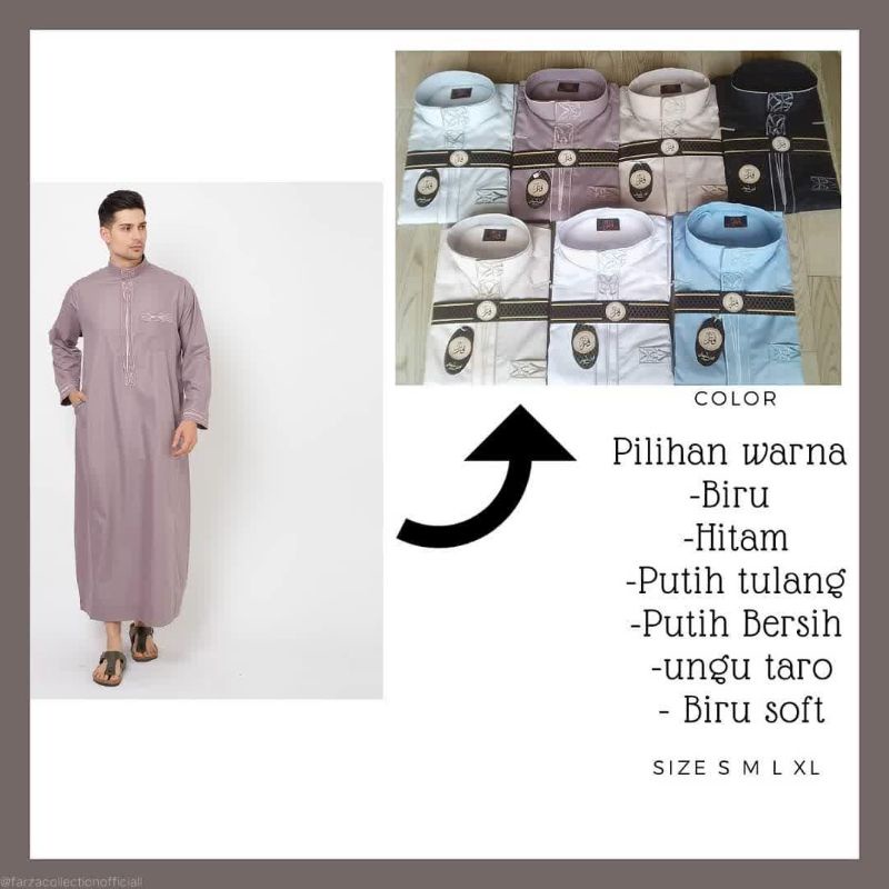 Jubah lelaki /Thob/ jubah arab by Farza Collection