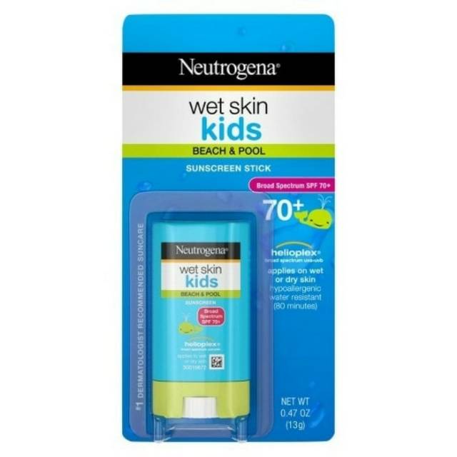 Neutrogena sunscreen stick wet skin kids SPF 70 + 13gr