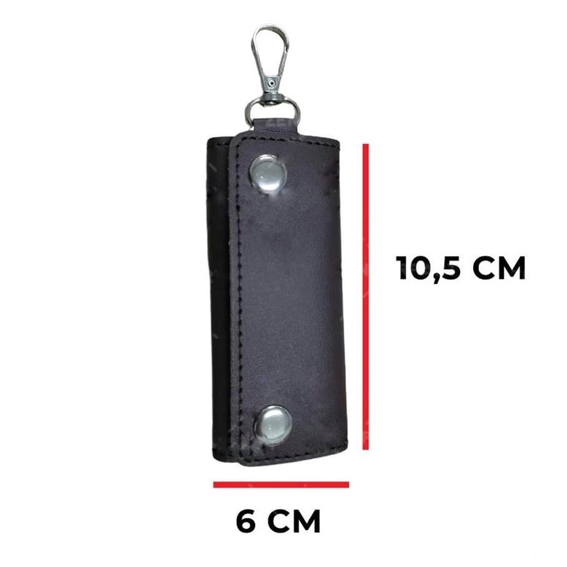 Dompet STNK Slim Minimalis Kulit Gantungan Kunci Mobil Motor PREMIUM Leather Car Key Pouch